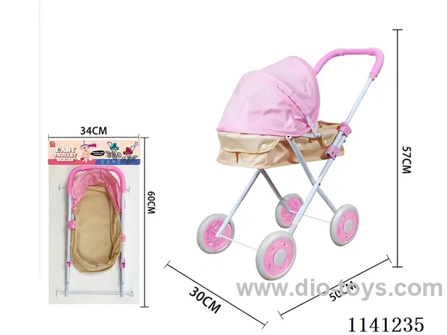 Pink and yellow duplex thick cloth Trolley (small wheel)