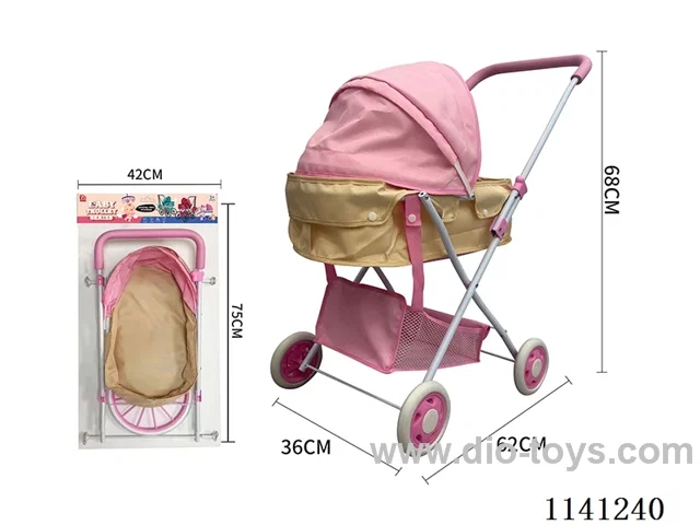 Pink and Yellow Duplex Thick cloth Trolley (Small Wheel)