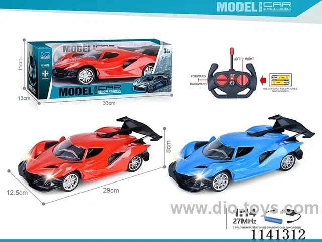 1:14 27MHZ 4ch rc car withlight included battery