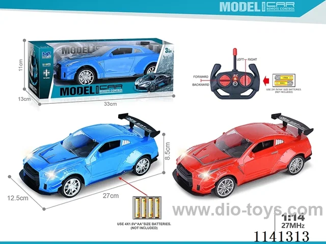 1:14 27MHZ 4ch rc car withlight not included battery