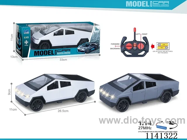1:14 27MHZ 4ch rc car withlight included battery