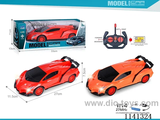 1:14 27MHZ 4ch rc car withlight included battery