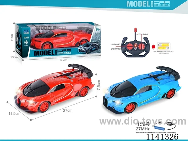 1:14 27MHZ 4ch rc car withlight included battery