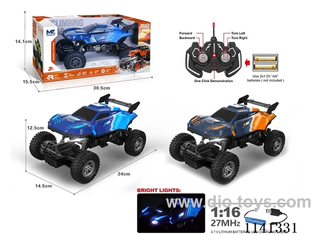 1:16 27MHZ 5ch rc car with Lighting/Automatic Presentation Function included battery