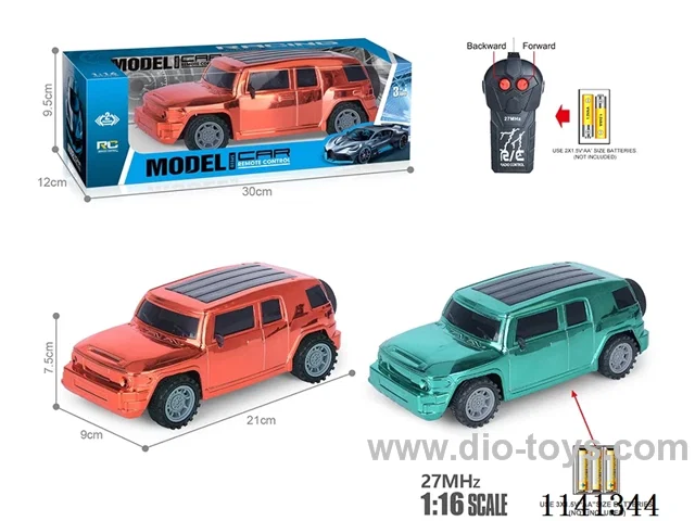 1:16 27MHZ 2ch rc car not included battery