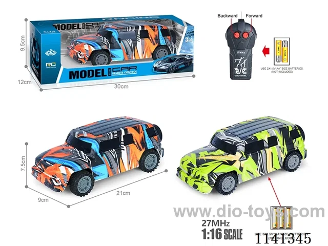 1:16 27MHZ 2ch rc car not included battery