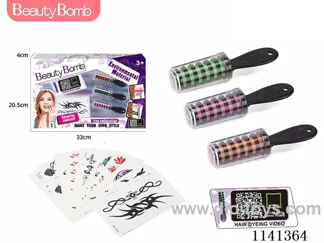 Tattoo Set with Hair Colour Stick