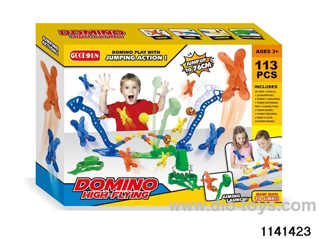 dominoes bouncing ball