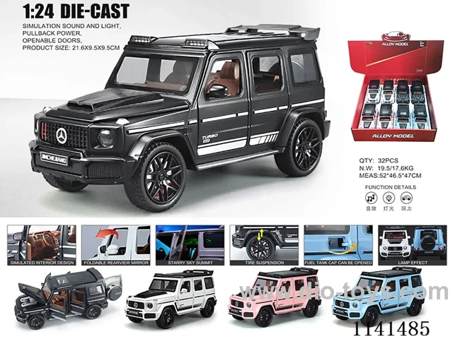 1:24 pull back alloy car W L/M