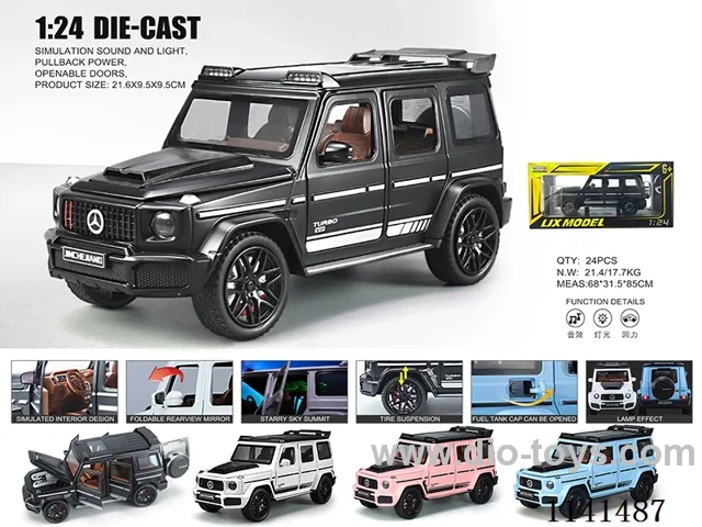 1:24 pull back alloy car W L/M