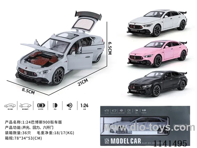 1：24 pull back alloy car W L/M