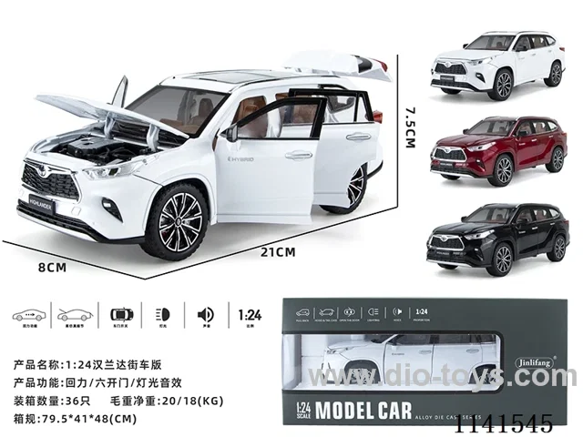 1：24 pull back alloy car W L/M