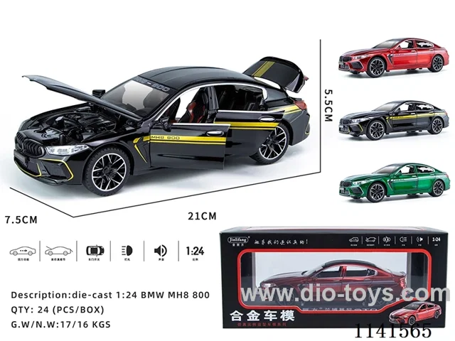1：24 pull back alloy car W L/M