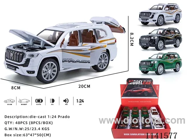 1：24 pull back alloy car W L/M