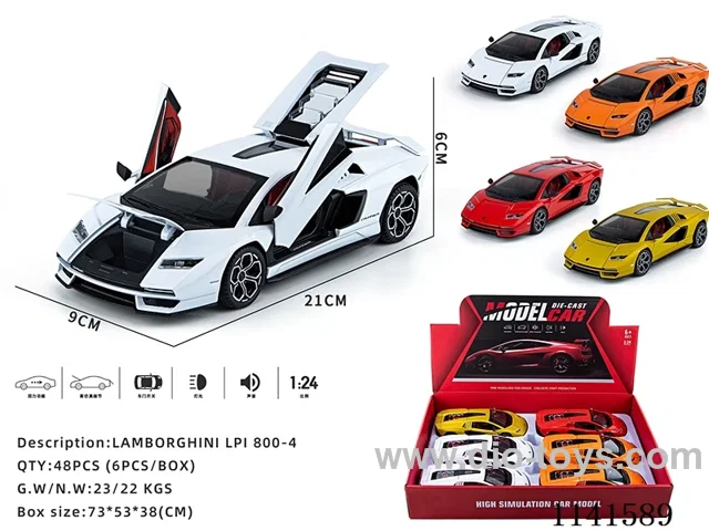 1：24 pull back alloy car W L/M