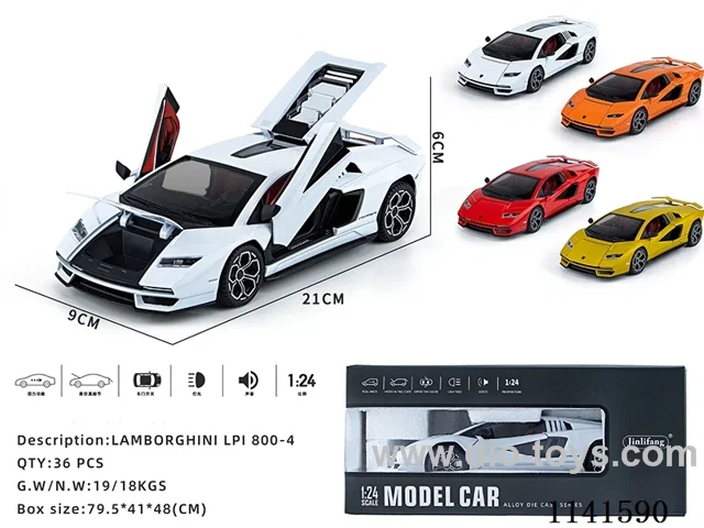 1：24 pull back alloy car W L/M