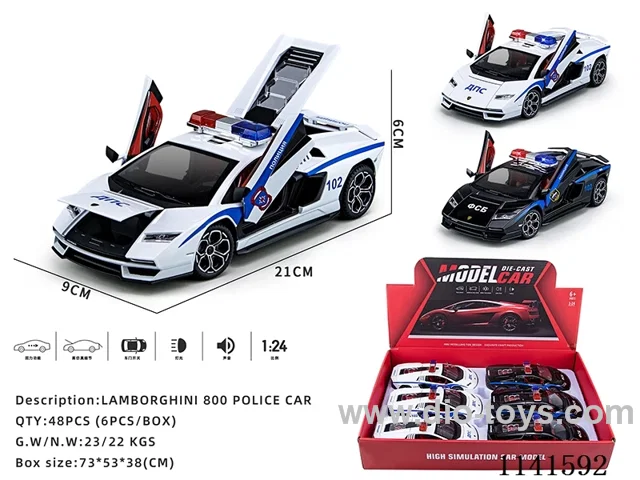 1：24 pull back alloy car W L/M
