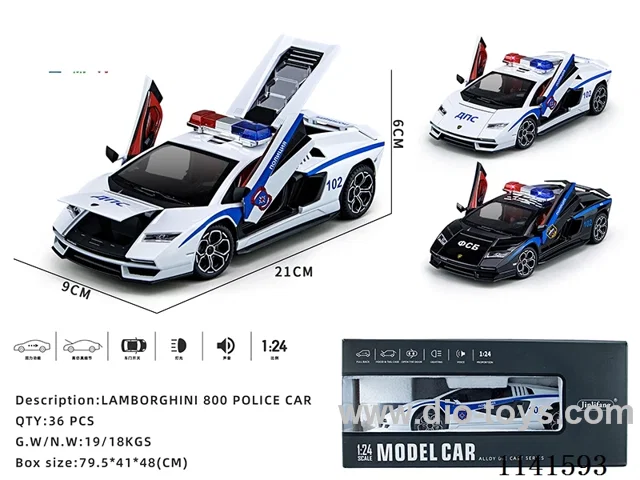 1：24 pull back alloy car W L/M