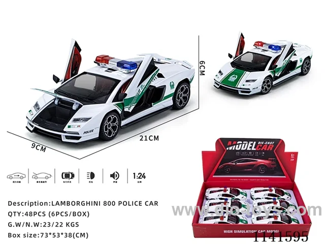 1：24 pull back alloy car W L/M