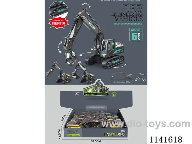 Inertia construction vehicle 6pcs