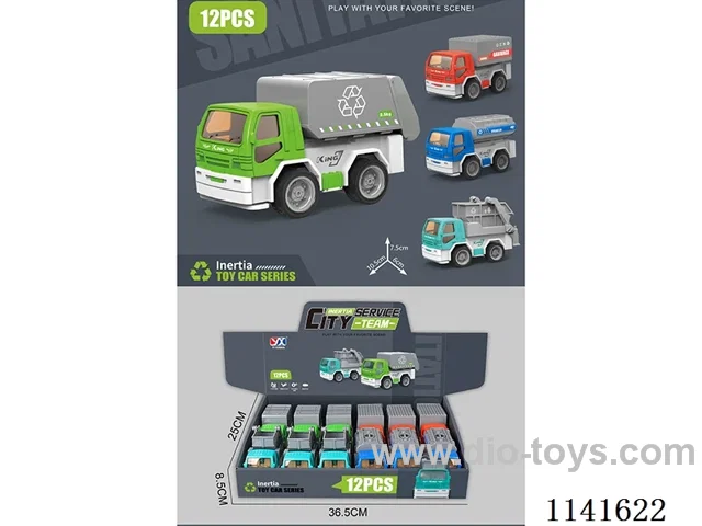 Inertial sanitation vehicle 12pcs