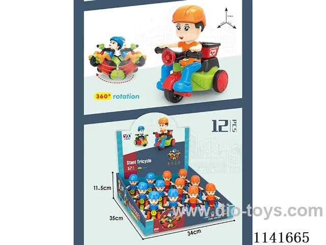 Inertia Stunt Tricycle 12pcs