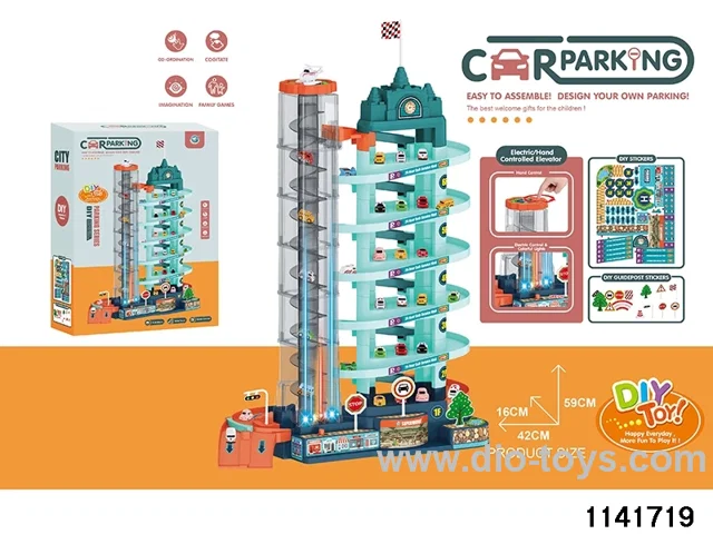 7-storey car building set