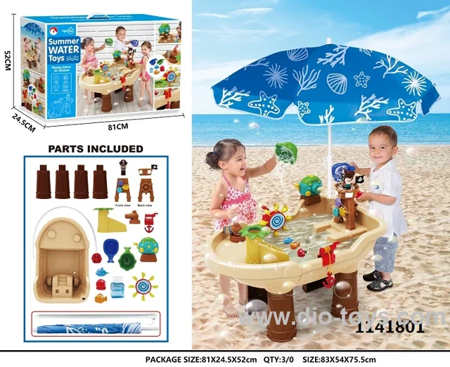 Beach table toy in color box