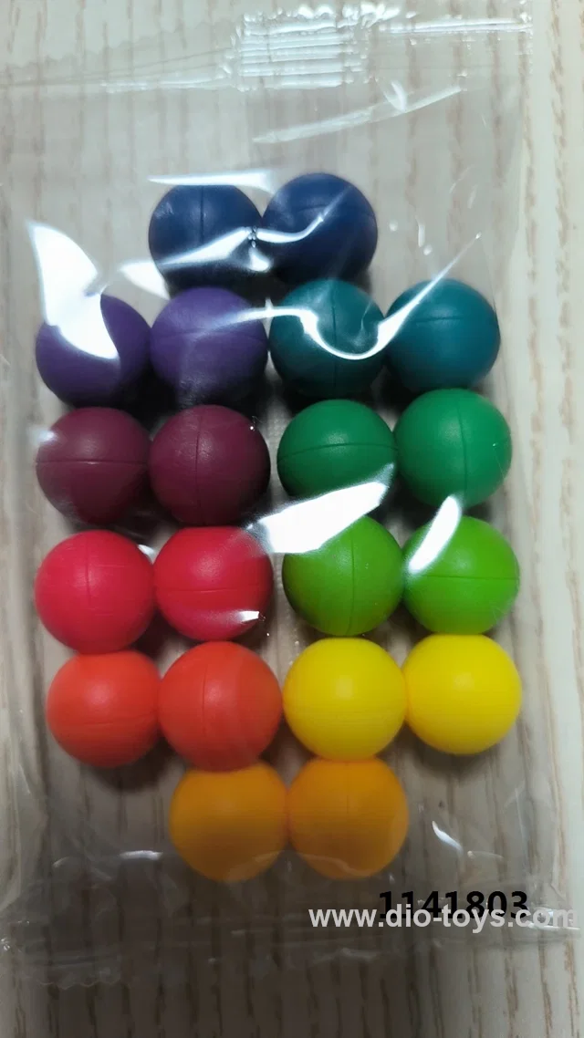 Beaded versatile design ball, rainbow colored large-sized ball, 2CM (20 pack) ABS