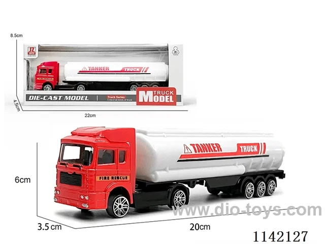 Red Alloy Tanker Car (Skidding)