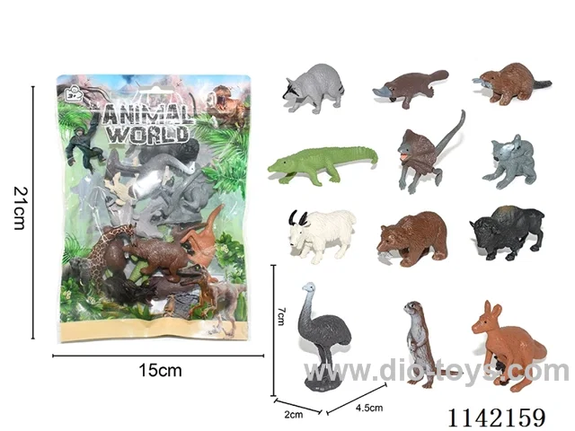 Wild Animals 12 Assorted