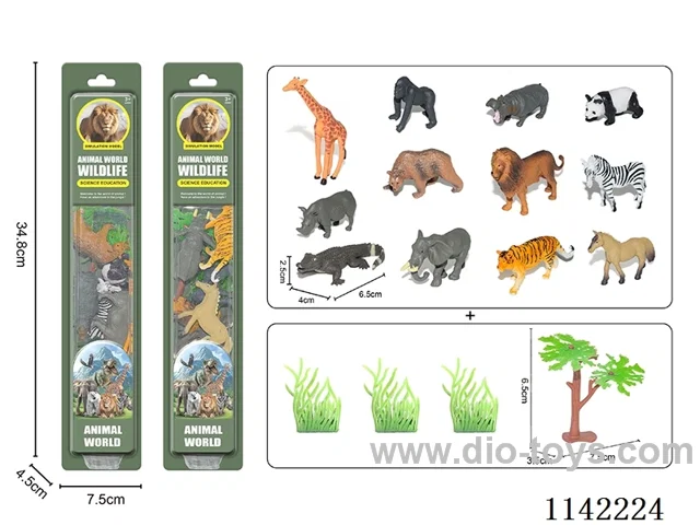 2 wild animals in packs of 6