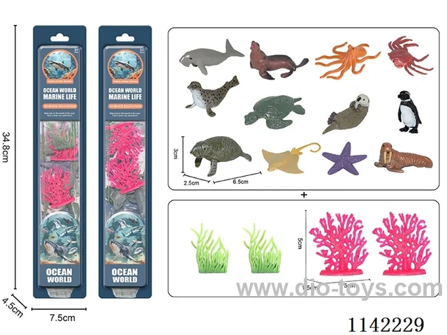 12 6-pack Sea Animals