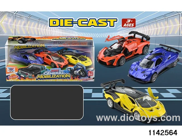 1:36 Alloy Pull Back Car