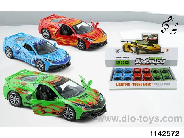 1:32 Alloy Pull Back Car W L/M