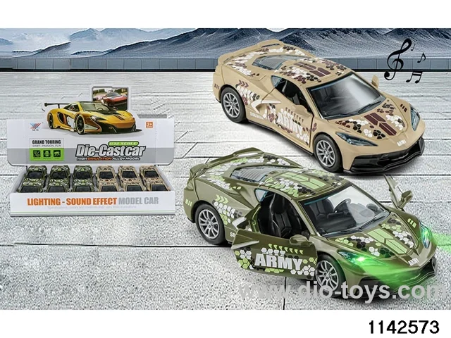 1:32 Alloy Pull Back Car W L/M