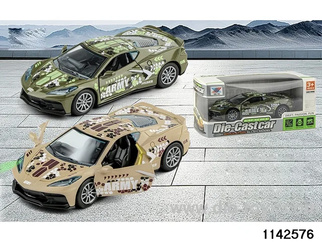 1:32 Alloy Pull Back Car W L/M