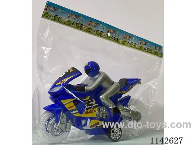 Inertia motorbike - transparent wheels - with light music