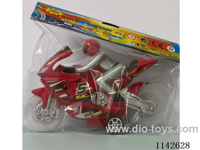 Inertia motorbike - transparent wheels - with light music