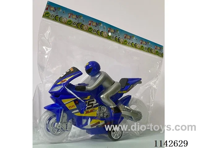Inertia motorbike - transparent wheels - with lights