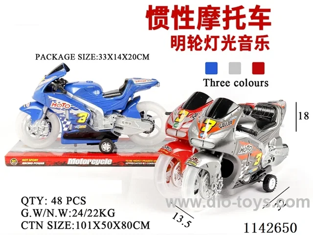 Inertia Motorbike - transparent Wheels - Music with Lights