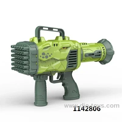 32 holes electric dinosaur bubble gun in color box