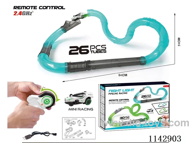 R/C Glow-in-the-Dark High Speed Tube Car includes battery