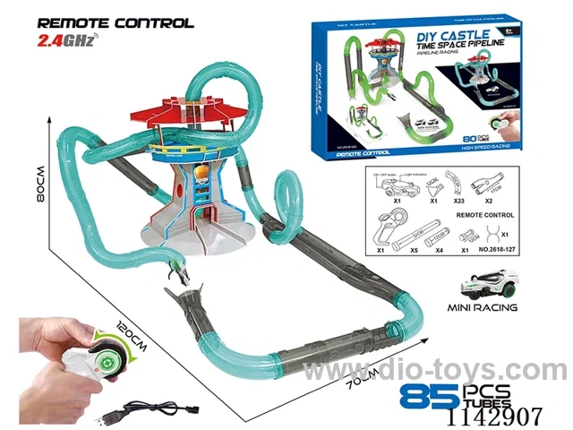 R/C DIY Castle Time Tube Car includes battery