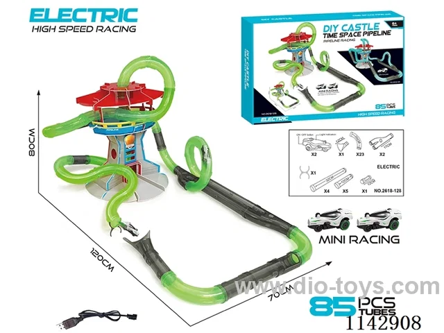 B/O DIY Castle Time Pipeline Car Includes Battery