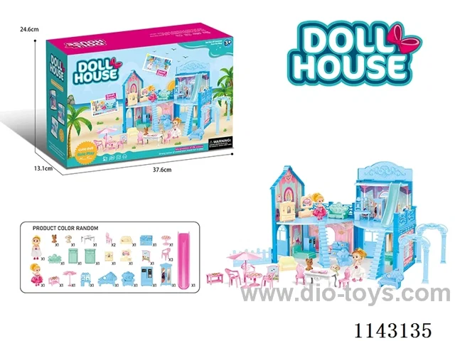 Fantasy Ice Theme House with Lights (Folding Storage Model)