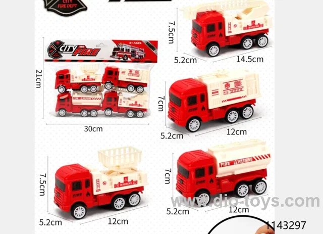 4pcs pull back car