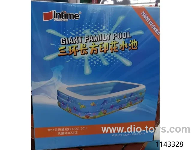 THREE-RING RECTANGULAR PRINTED POOL 305CM