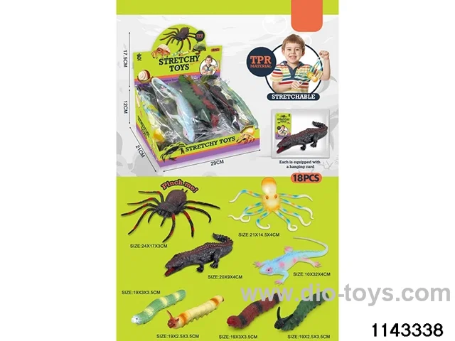 TPR Stretch - Lizard/Octopus/Spider/Crocodile/Bugs