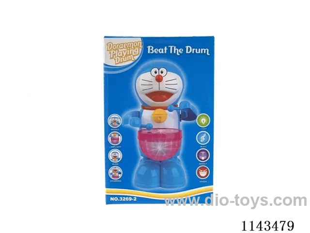 Electric Swinging Drumming Little Blue Cat